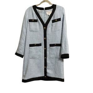 Tuckernuck Sz XS Light Blue Tweed Dress